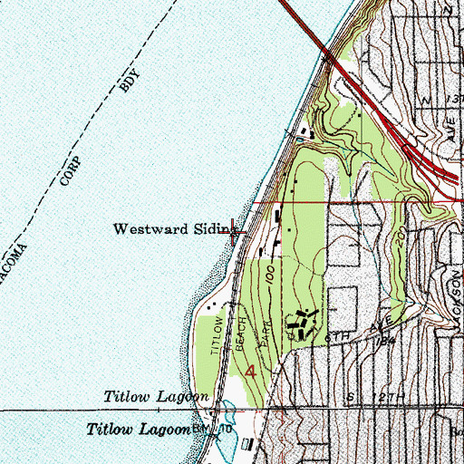 Topographic Map of Westward Siding, WA