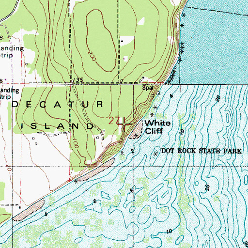 Topographic Map of White Cliff, WA