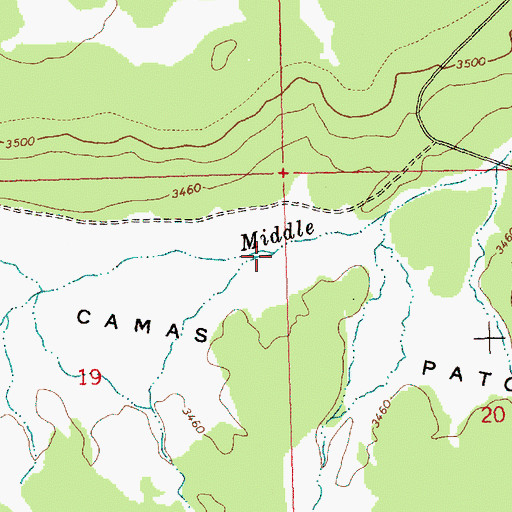 Topographic Map of White Fir Creek, WA