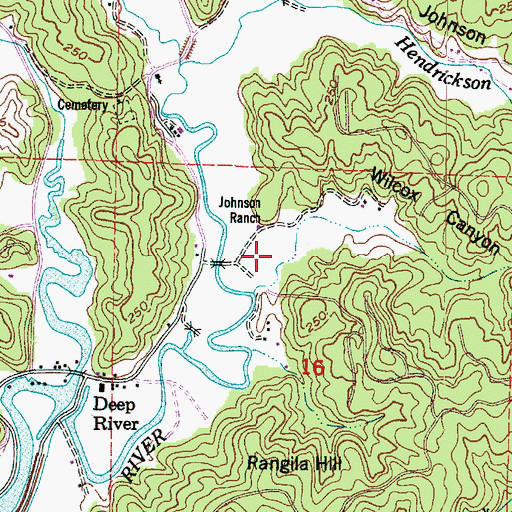 Topographic Map of Wilcox Canyon, WA