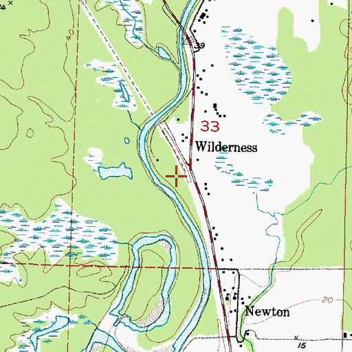 Topographic Map of Wilderness, WA
