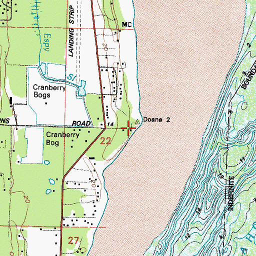 Topographic Map of Willapa Camp, WA