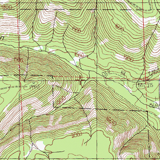 Topographic Map of Willis Canyon, WA
