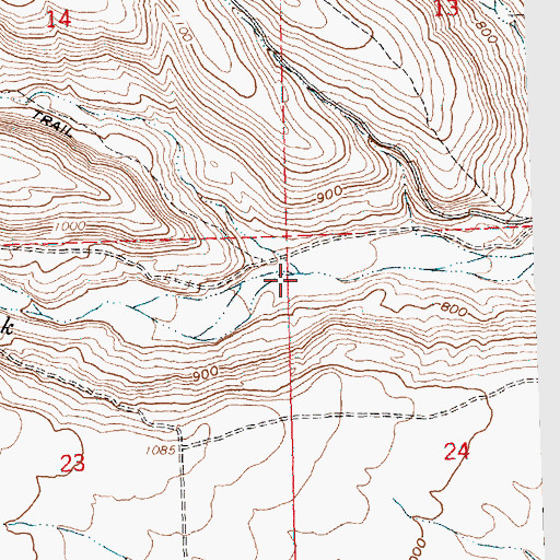 Topographic Map of Willow Creek, WA