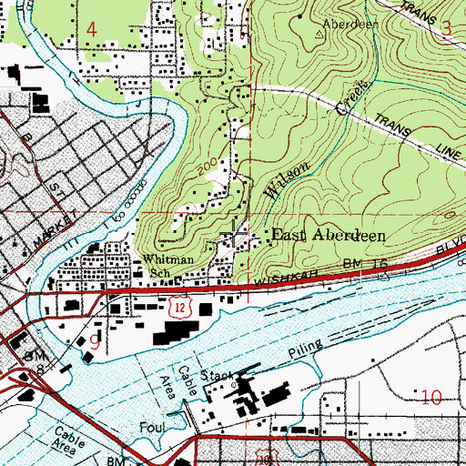 Topographic Map of Wilson Creek, WA