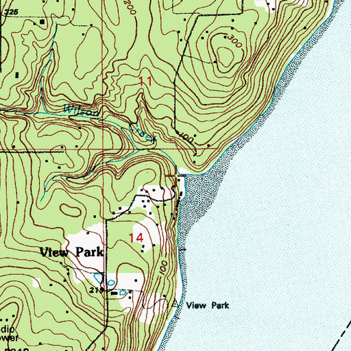 Topographic Map of Wilson Creek, WA