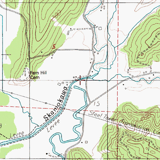 Topographic Map of Wilson Creek, WA