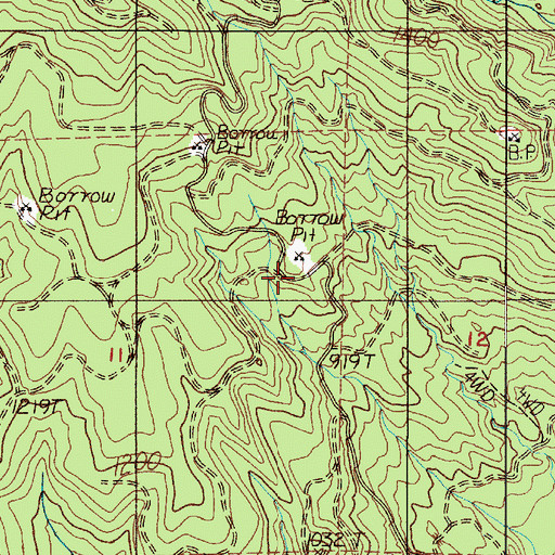 Topographic Map of Wisconsin Truck Trail, WA