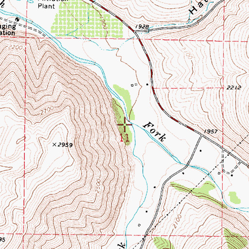 Topographic Map of Wolf Fork, WA