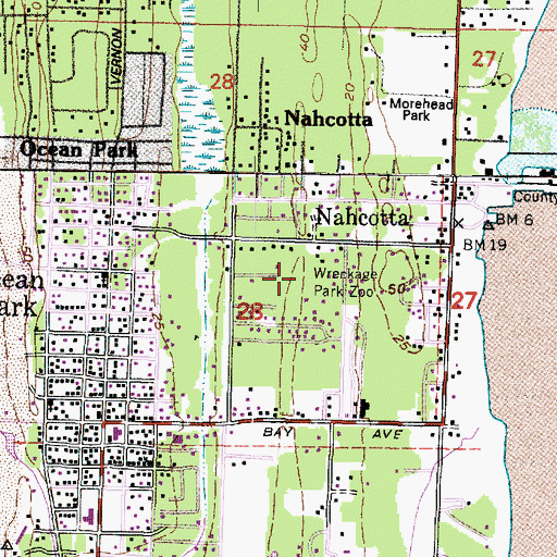 Topographic Map of Wreckage Park Zoo, WA