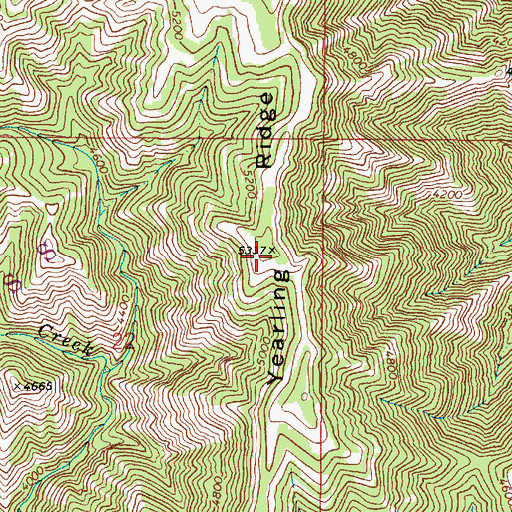 Topographic Map of Yearling Ridge, WA