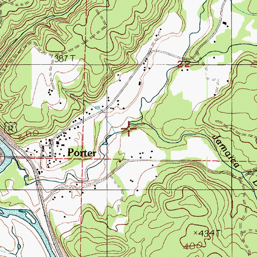 Topographic Map of Jamaica Day Creek, WA