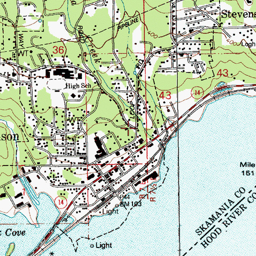 Topographic Map of Owl Creek, WA
