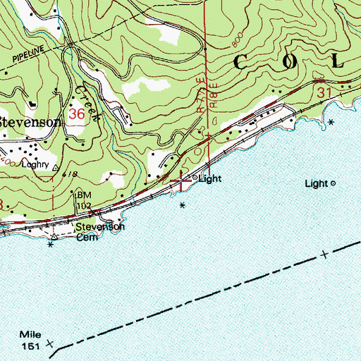 Topographic Map of Souther Creek, WA