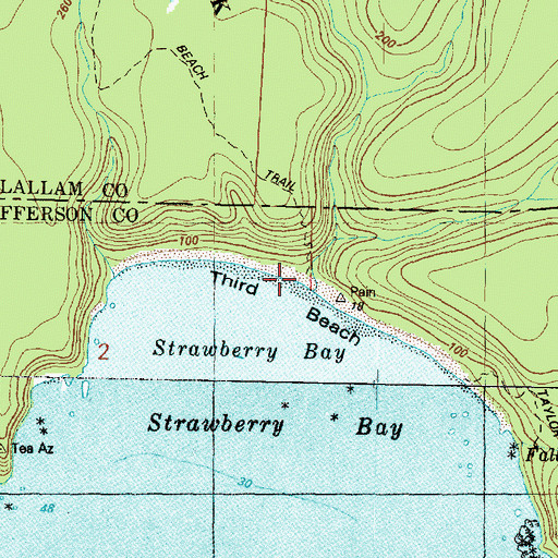 Topographic Map of Newbert Creek, WA