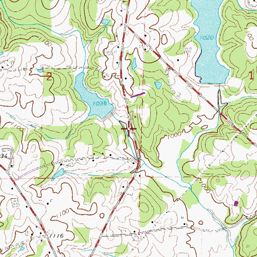 Topographic Map of Macedonia School (historical), AL