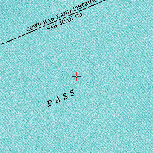 Topographic Map of Boundary Pass, WA