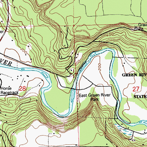 Topographic Map of Kummer Bridge, WA