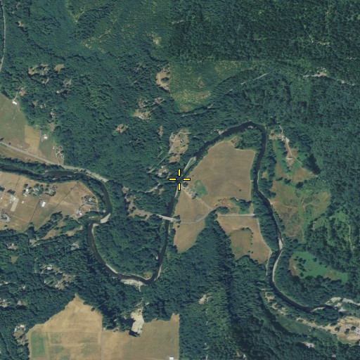 Aerial/Satellite Image of Kummer Bridge, WA