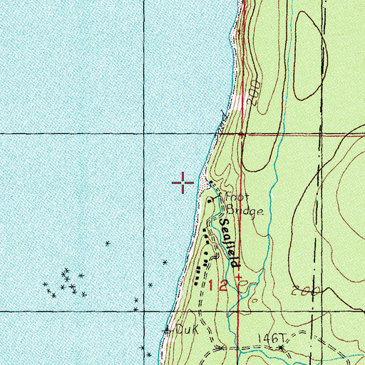 Topographic Map of Seafield Creek, WA