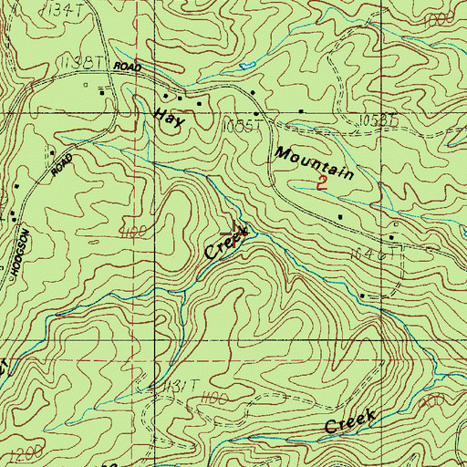 Topographic Map of Hunter Creek, WA