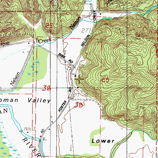 Topographic Map of Harper, WA