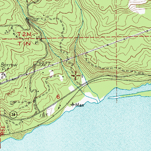 Topographic Map of Saint Cloud, WA
