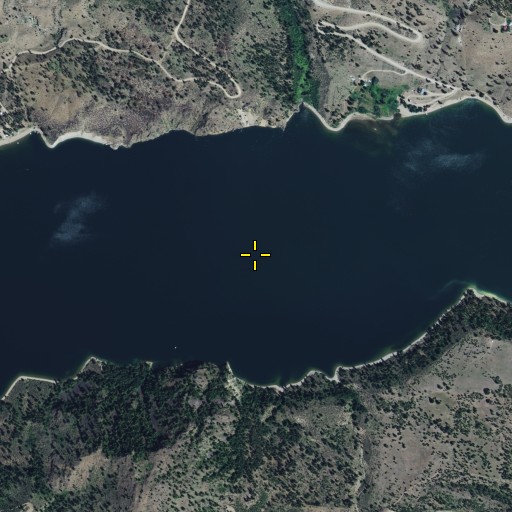 Aerial/Satellite Image of Spokane River Arm, WA