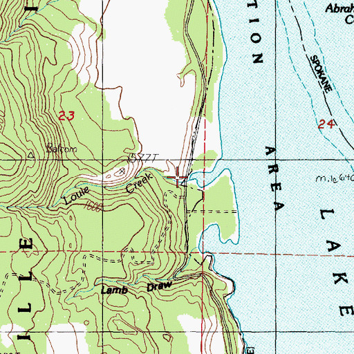Topographic Map of Sallie Draw, WA