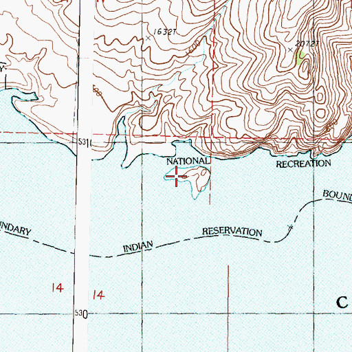 Topographic Map of Hellgate Island, WA