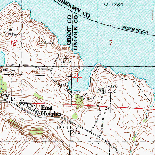 Topographic Map of Eden Harbor, WA