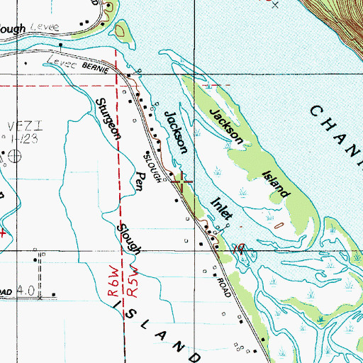 Topographic Map of Jackson Inlet, WA