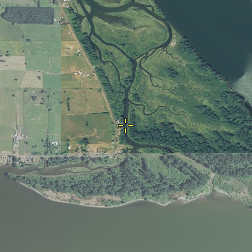Aerial/Satellite Image of Cut-Off Slough, WA