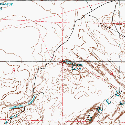 Topographic Map of Green Lake, WA