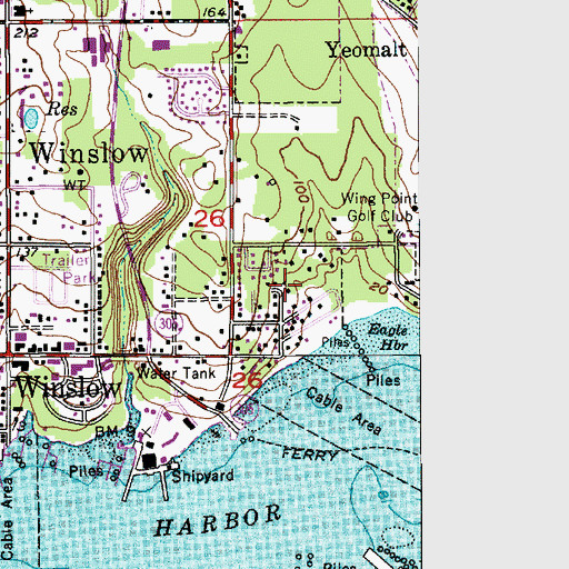 Topographic Map of Hawley, WA