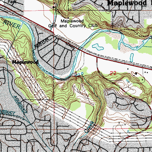 Topographic Map of Molasses Creek, WA