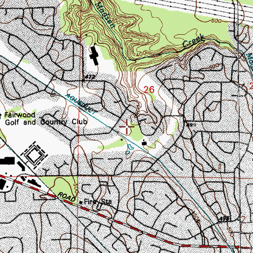 Topographic Map of Fairwood Golf and Country Club, WA