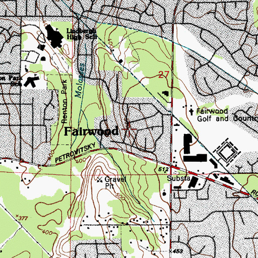 Topographic Map of Fairwood, WA