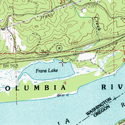 Topographic Map of Indian Mary Creek, WA