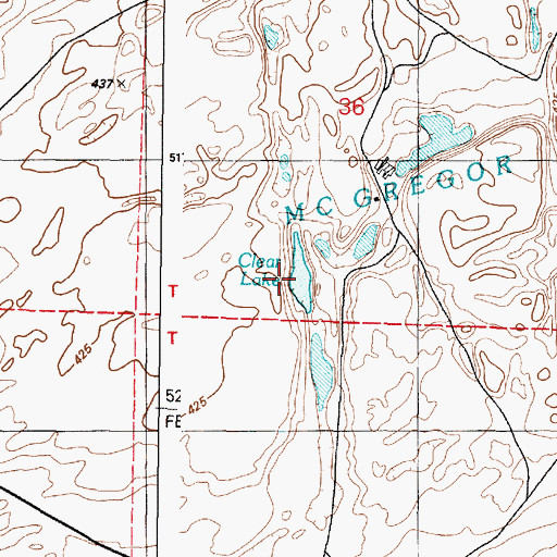 Topographic Map of Clear Lake, WA