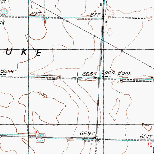 Topographic Map of Saddle Mountain Wasteway, WA