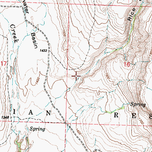 Topographic Map of Rice Canyon, WA