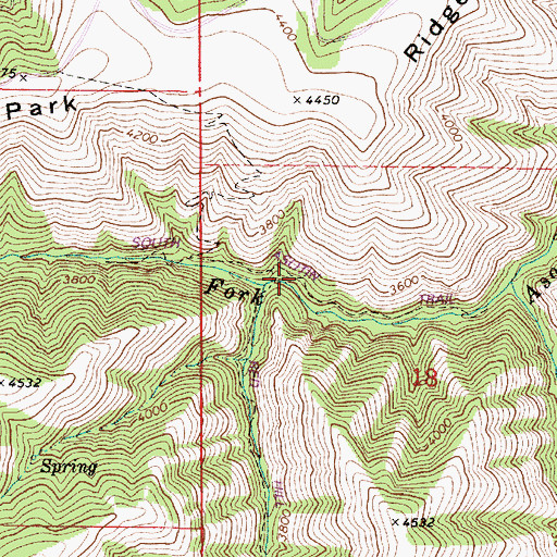 Topographic Map of South Asotin Trail, WA