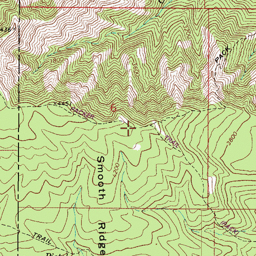 Topographic Map of Packer Trail, WA
