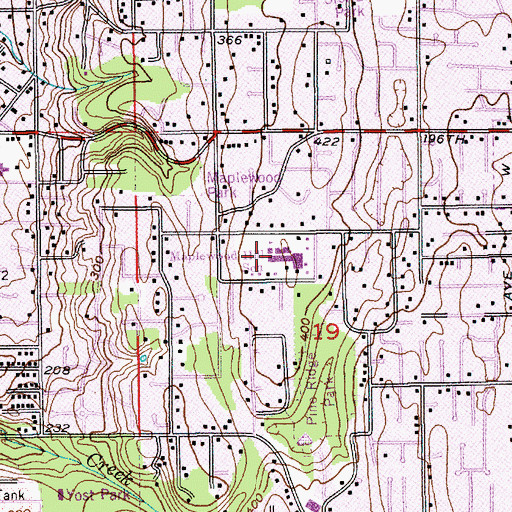Topographic Map of Maplewood Parent Cooperative Program, WA