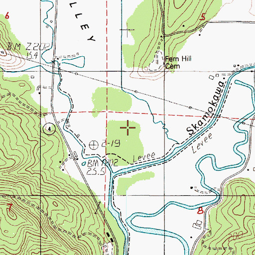 Topographic Map of West Valley, WA