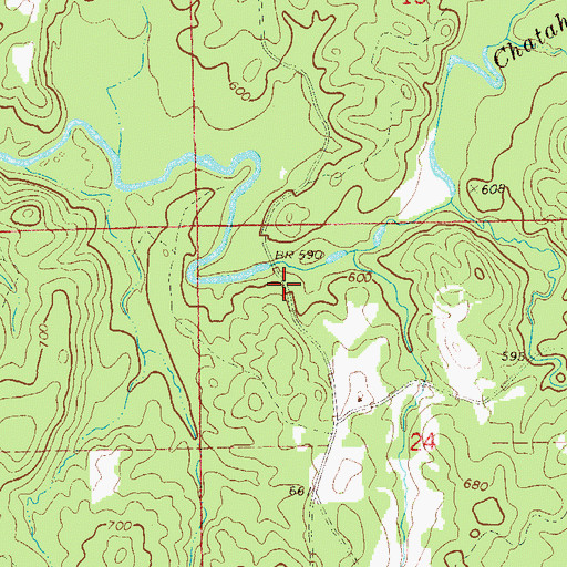 Topographic Map of Persons Bridge (historical), AL