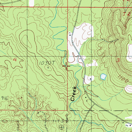 Topographic Map of McGhee Mine, AL