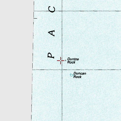 Topographic Map of Duntze Rock, WA