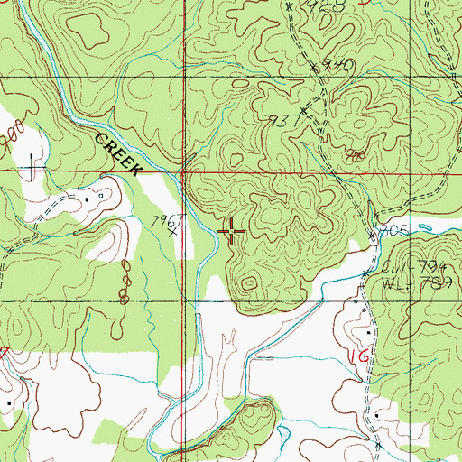 Topographic Map of Garrett Prospect, AL